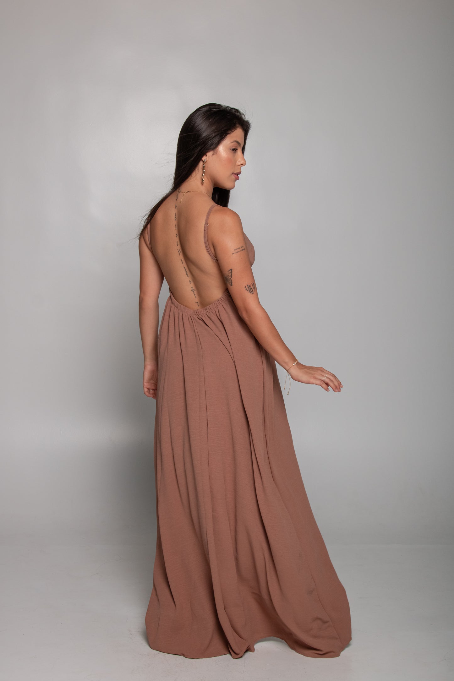 Vestido Capadócia - marrom