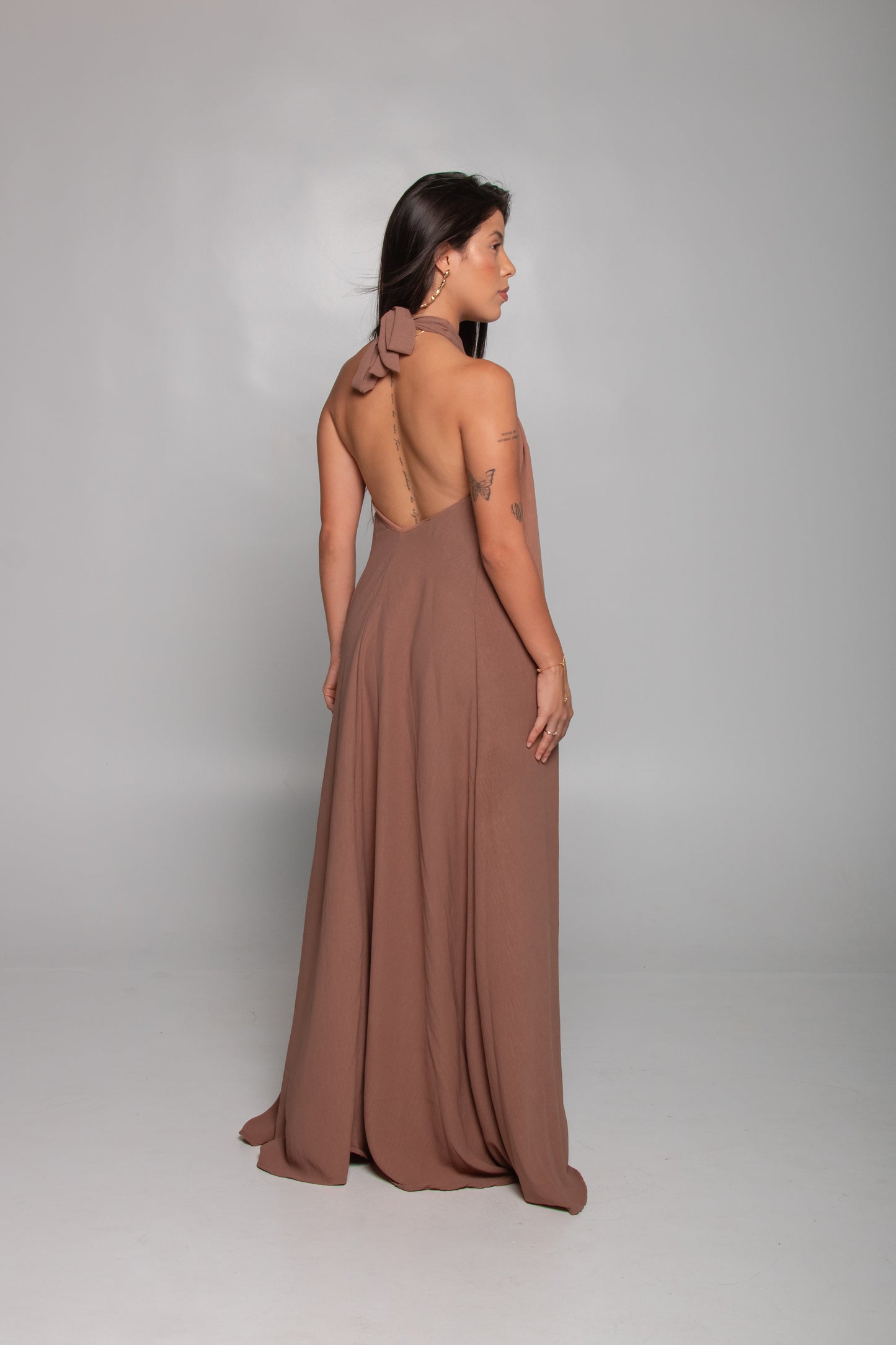 Vestido Roma - marrom