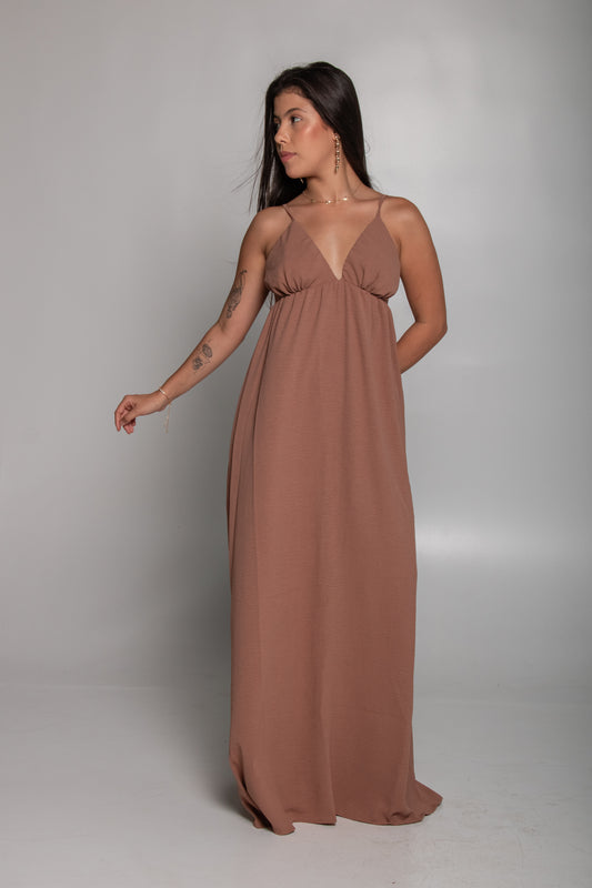 Vestido Capadócia - marrom