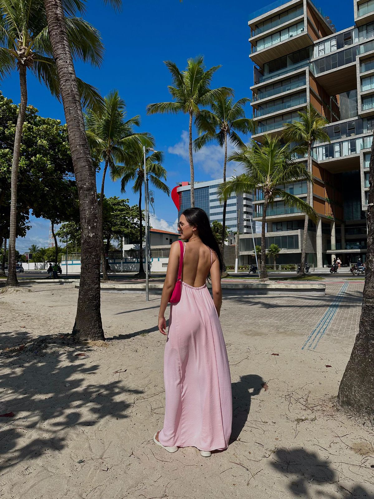 Vestido Capadócia - rosa pastel