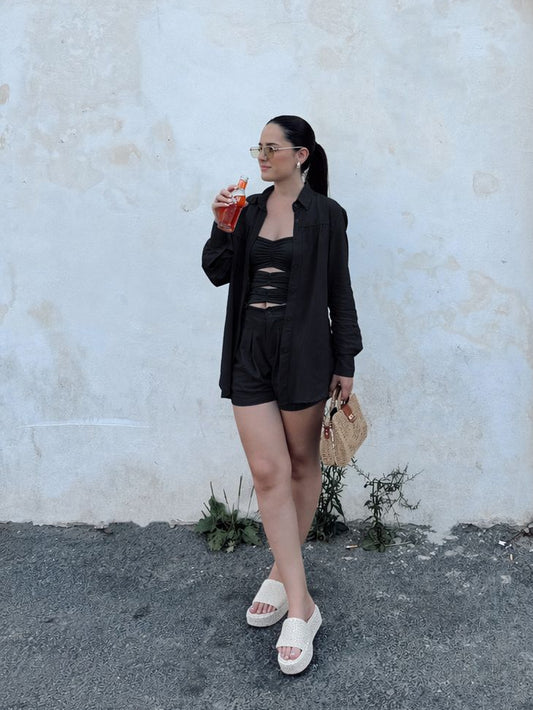 Conjunto Grécia - preto