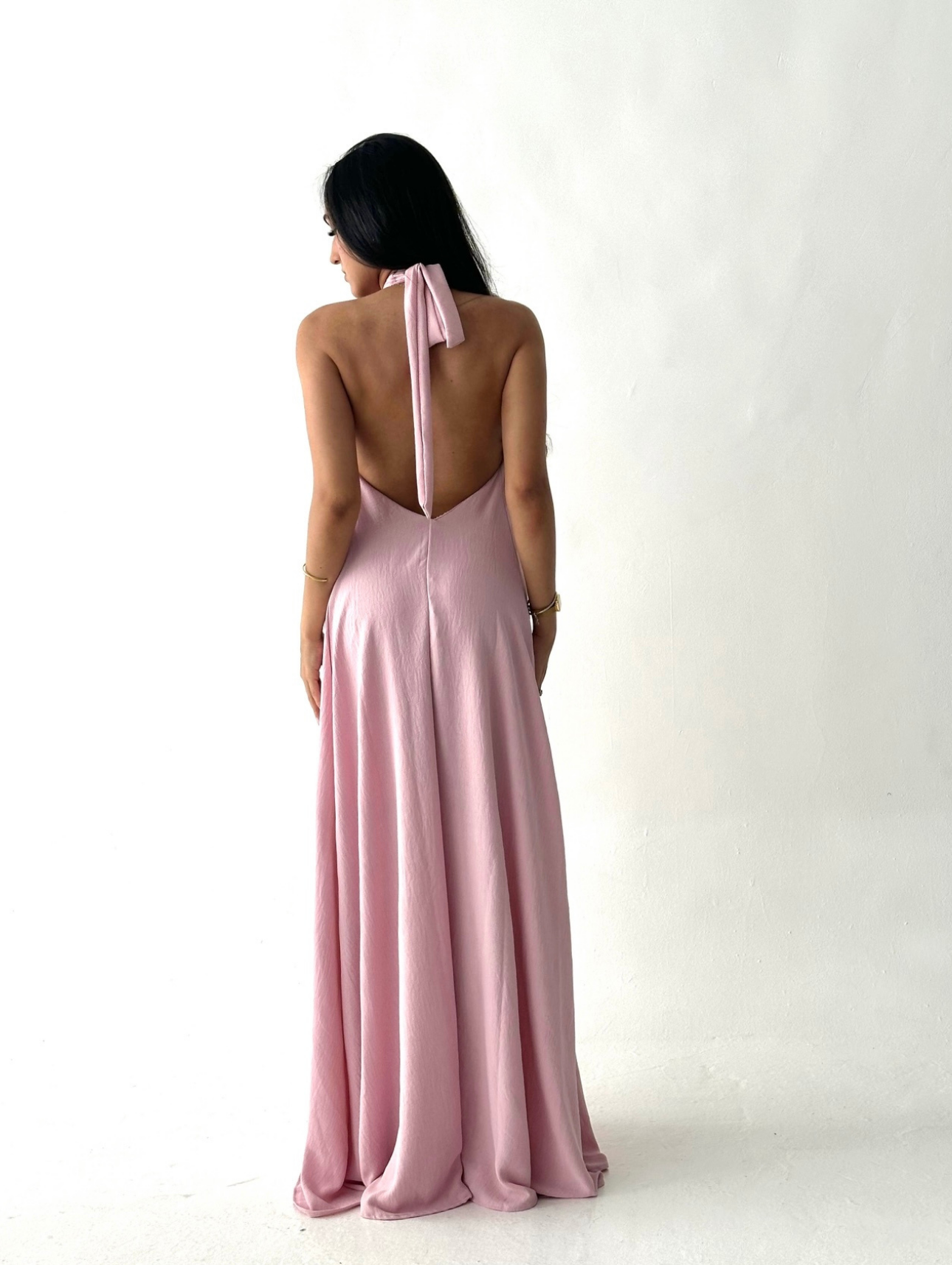 Vestido Roma - rosa pastel